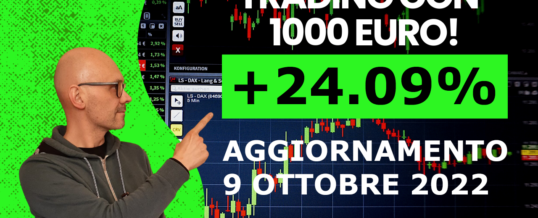 TRADING CON 1000 EURO! – AGGIORNAMENTO 9 OTTOBRE 2022